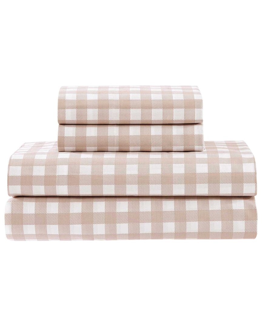 Stone Cottage 200 Thread Count Cottage Check Cotton Percale Sheet Set