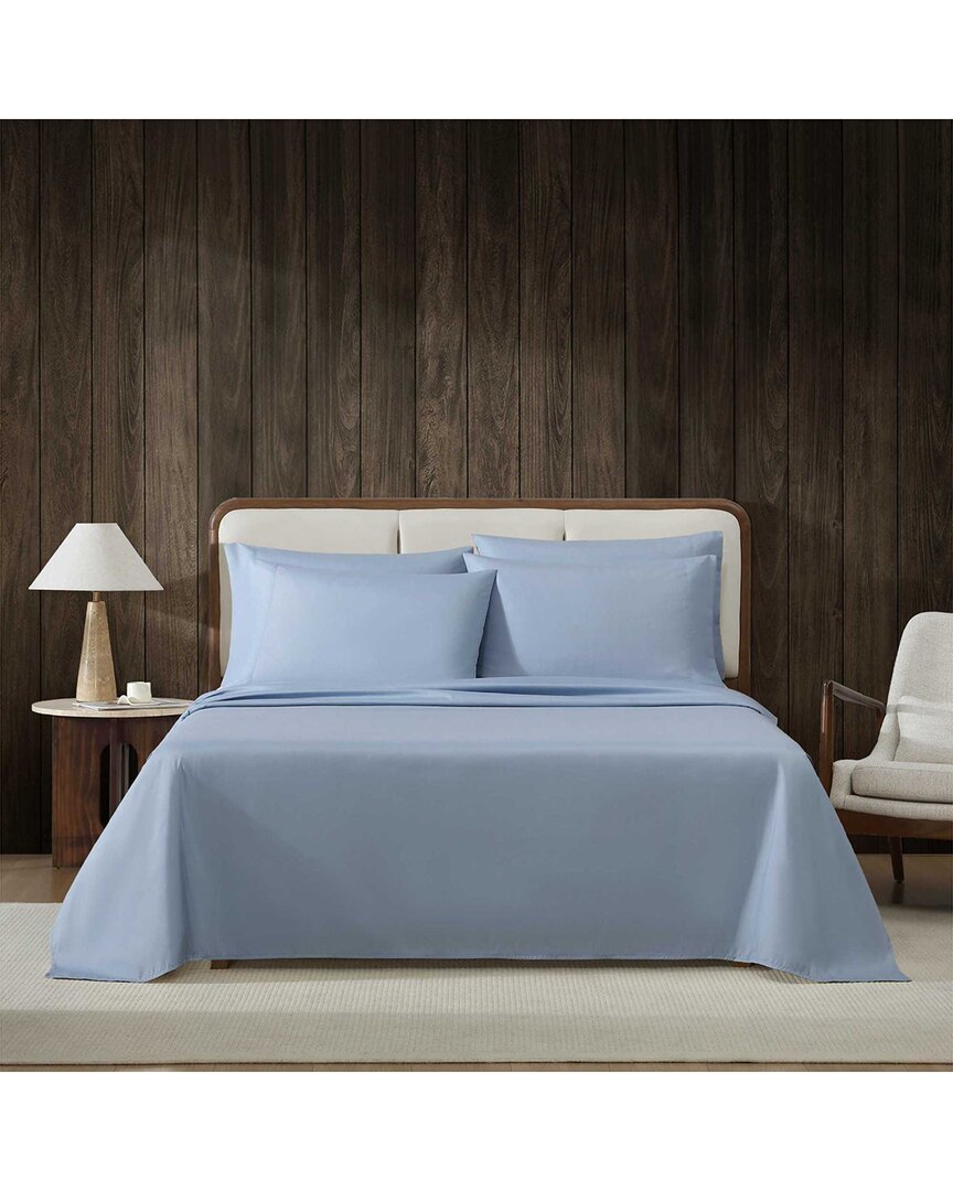 Eddie Bauer Logan Pastel Blue Cotton Twin Sheet Set