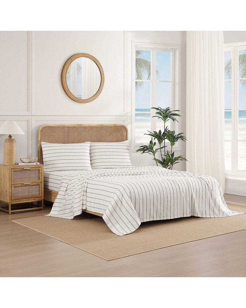 Tommy Bahama 300 Thread Count Vida Stripe Sateen Sheet Set