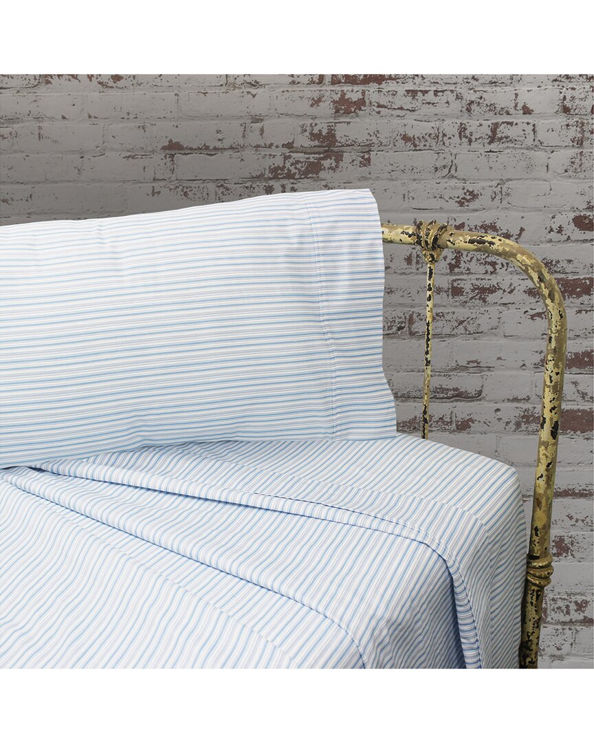 Shop Melange Home Set Of Two 200 Thread Count Cotton Percale Shirt Stripe Pillowcases