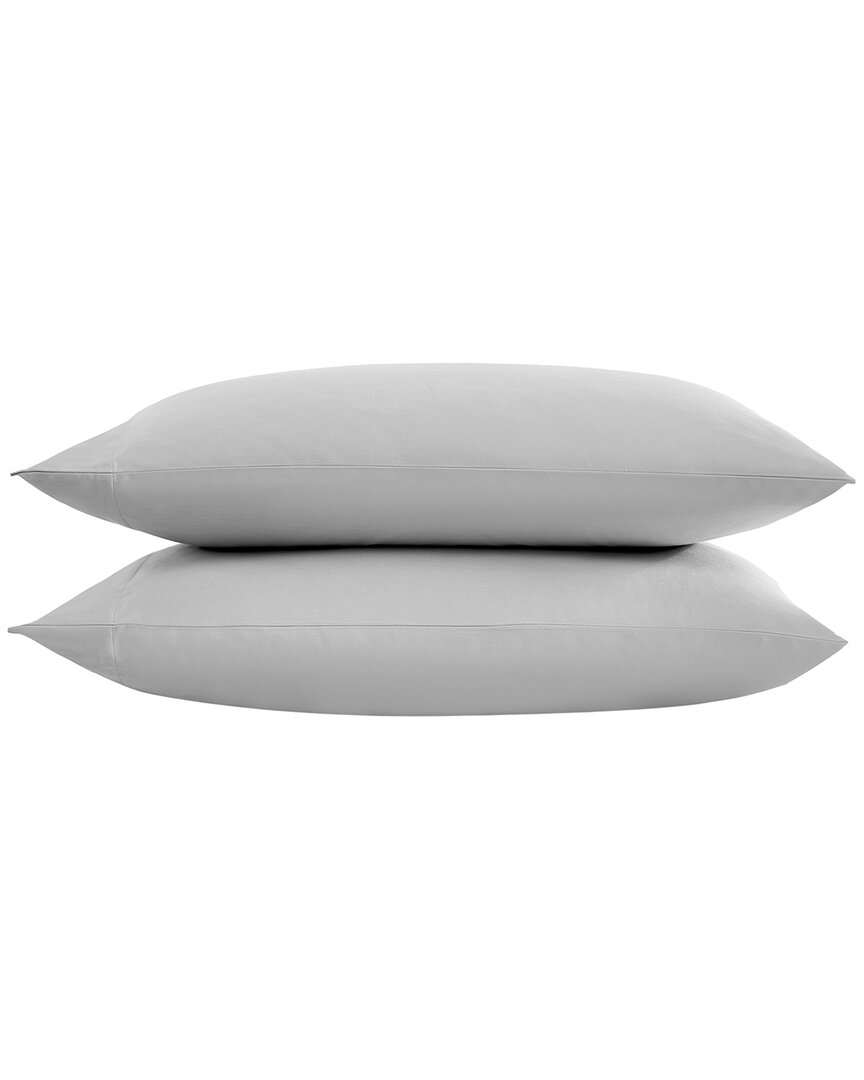 Vera Wang Cotton Blend 800tc Sateen Pillowcase Set In Grey