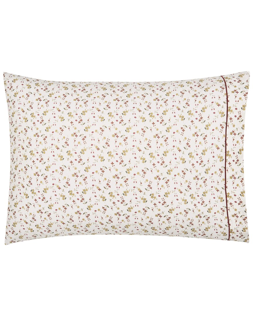 Anne De Solene Anna Percale Pillowcase Pair In Multi