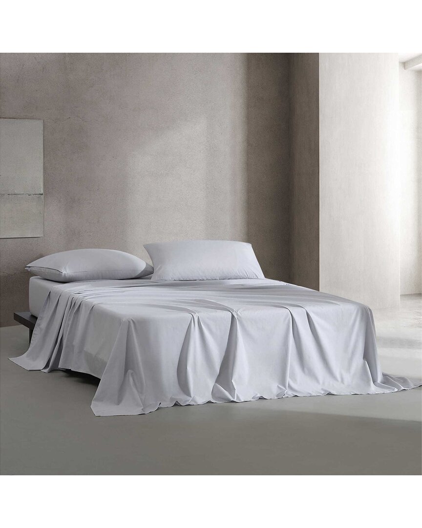 Calvin Klein 240 Thread Count Naturals Solid Cotton Blend Tencel Refibra Sheet Set