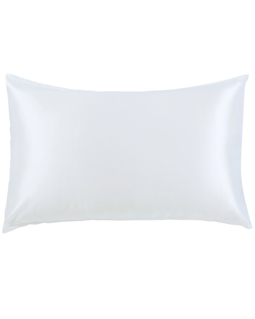 Melange Home Mulberry Silk Pillowcase In White