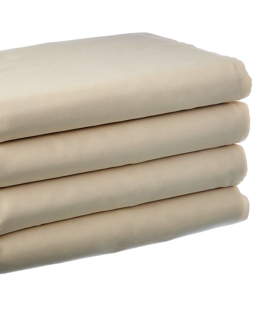 Bombacio Linens City Collection 300tc Cotton Sateen Sheet Set In Ivory