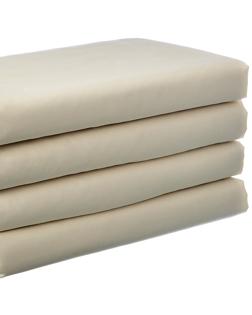 Bombacio Linens Sunrise Collection 420tc Cotton Sateen Sheet Set In Ivory
