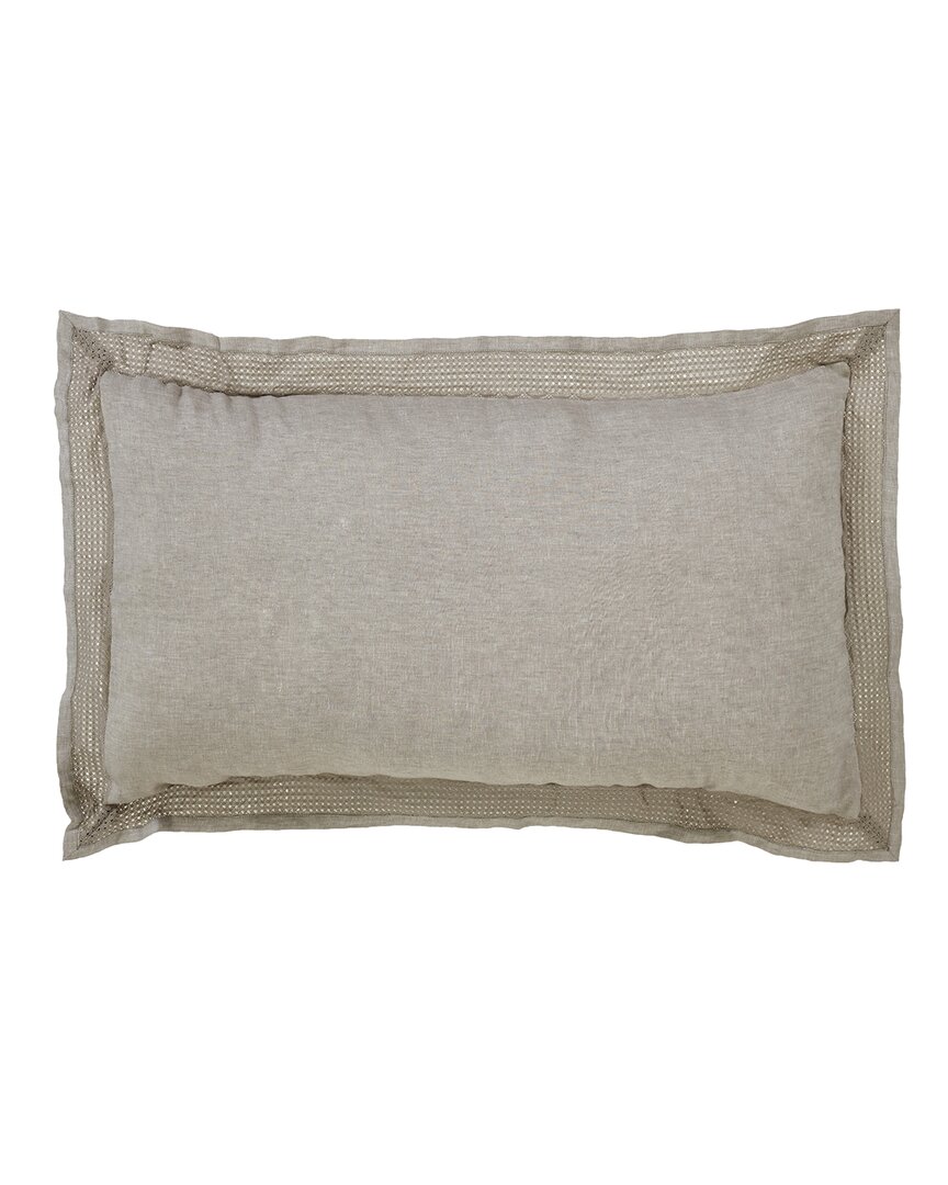 Orchids Lux Home Sienna Sham Set In Gray