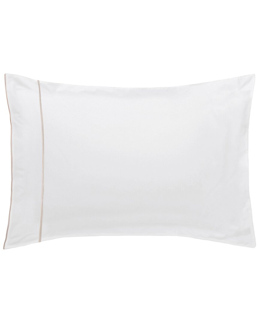 Anne De Solene Anne De Solène Set Of Two 200 Thread Count Louvre Pillowcases In White