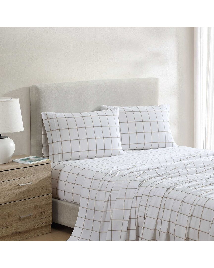 Nautica 200 Thread Count Plot Cotton Percale Sheet Set
