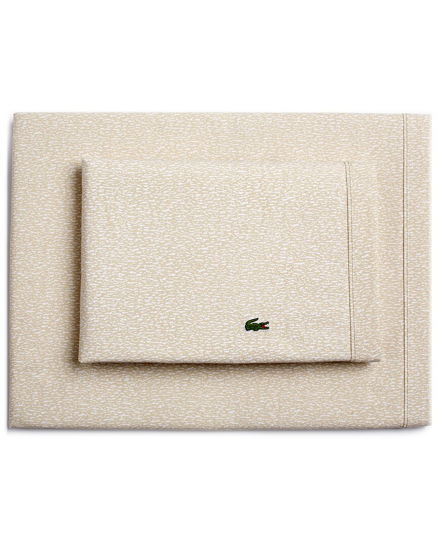 Lacoste Camo Sheet Set In Off White