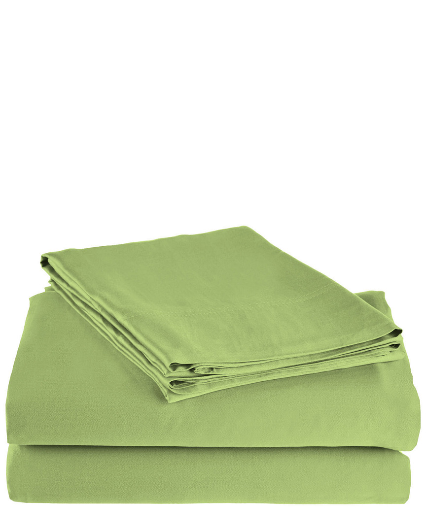 Superior 300 Thread Count Rayon From Bamboo Bamboo Sheet Set In Green