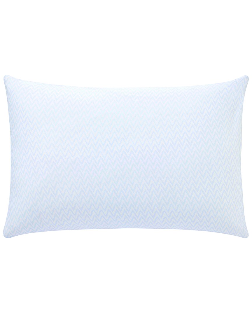 Anne De Solene Anne De Solène 300 Thread Count Calme Organic Sateen Pillowcase Set In Blue