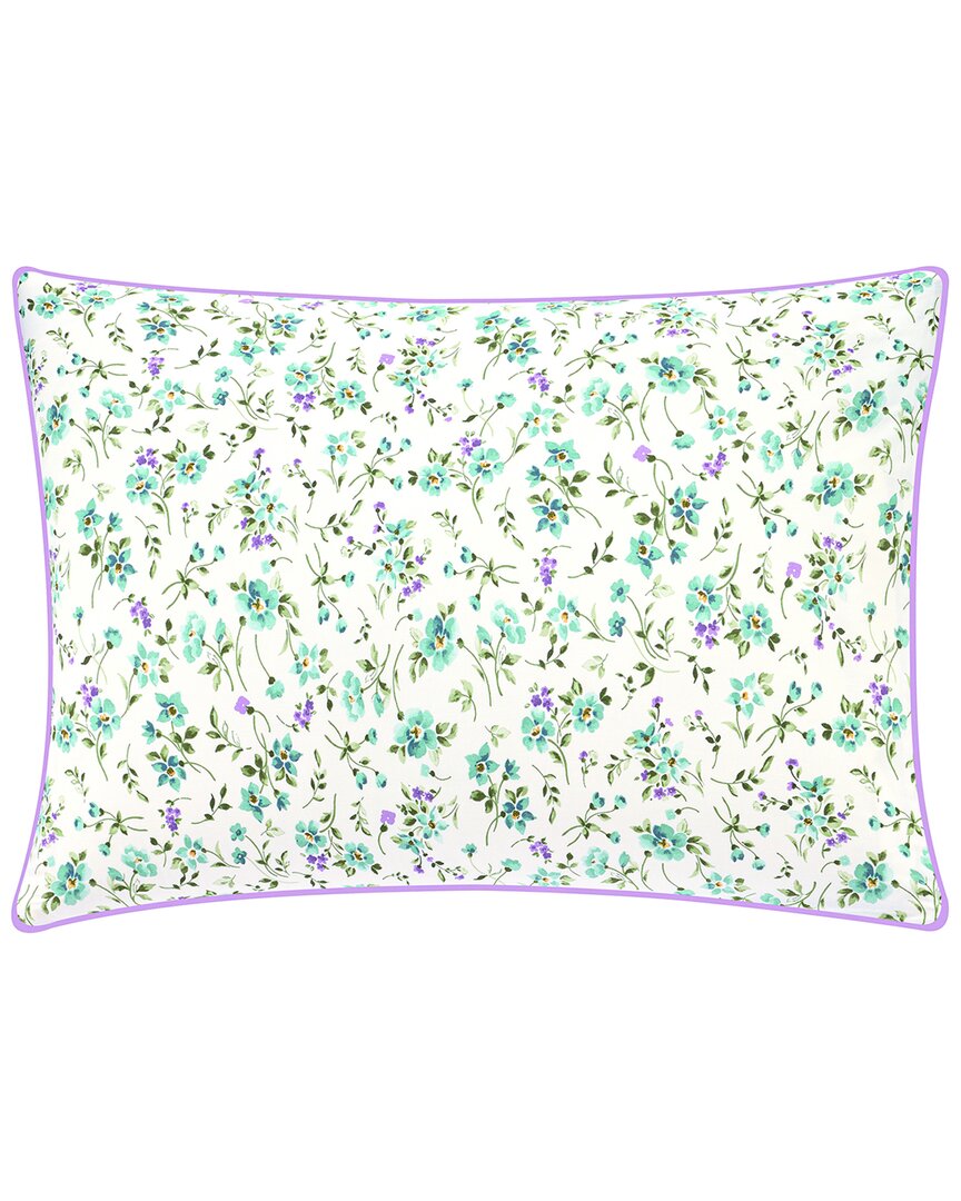 Anne De Solene Anne De Solène Fugace Organic Percale Reversible Sham In Multi