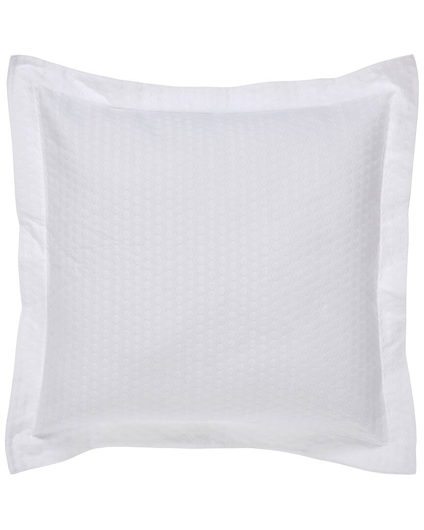 Orchids Lux Home Marina Matelassé Coverlet Euro Sham In White