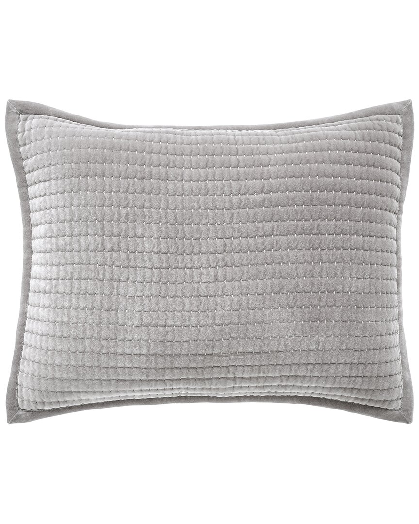 Orchids Lux Home Milton Channel Stitched Velvet Coverlet Sham