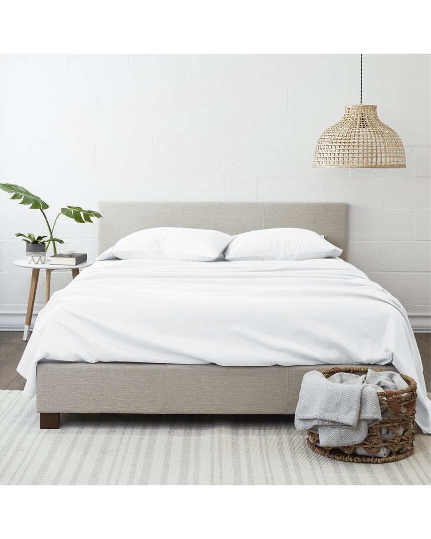 Home Collection Premium Ultra Soft 4pc Bed Sheet Set In White