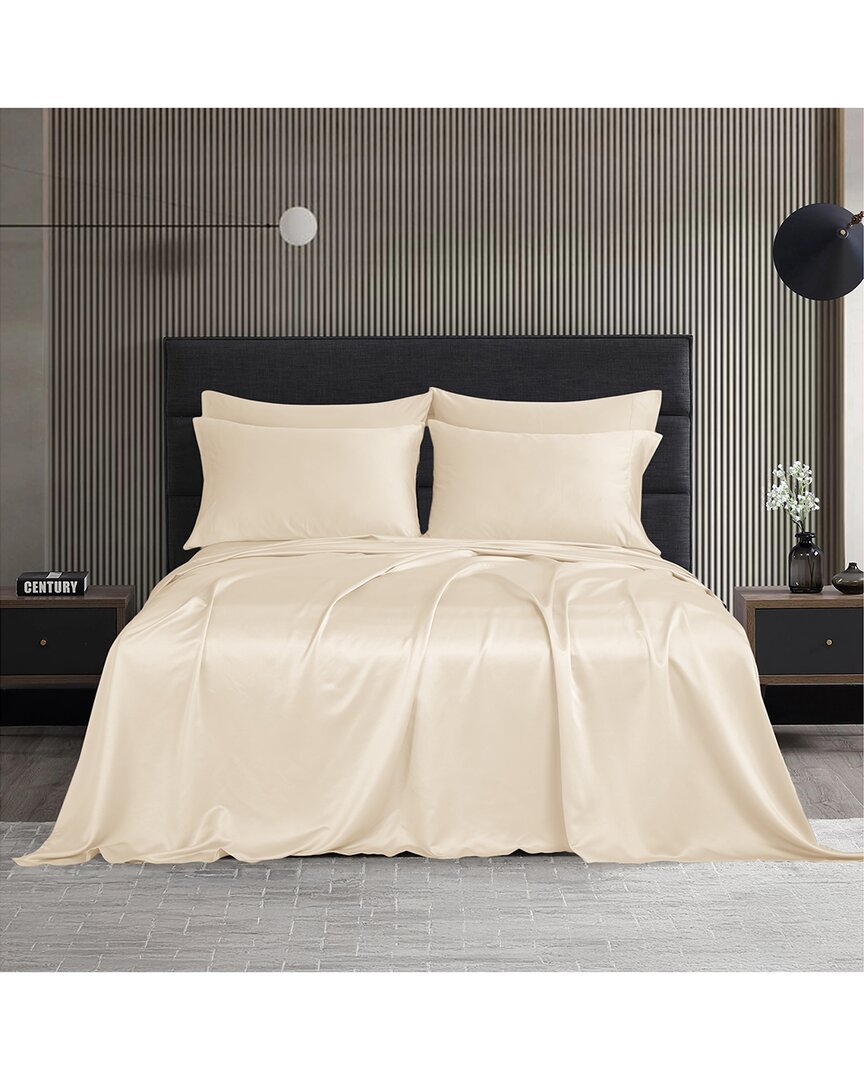 Modern Threads Satin Sheet Set In Neutral