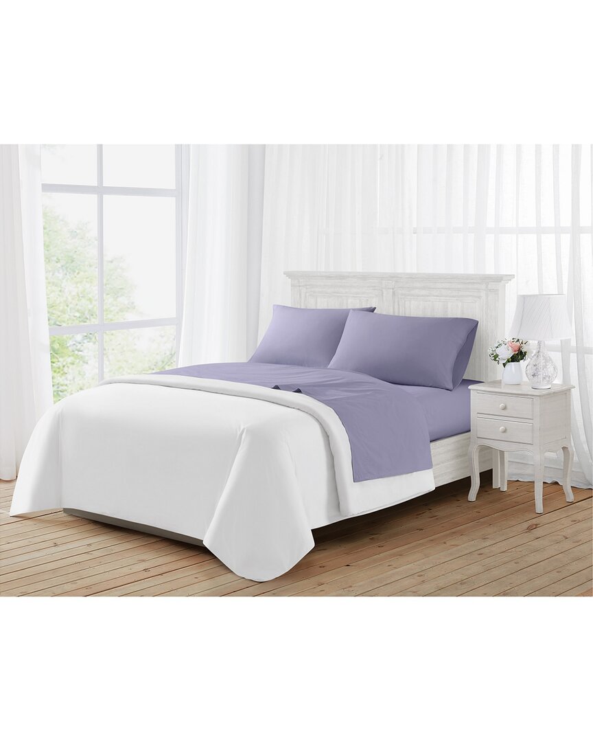 Farmhouse The  By Rachel Ashwell Washed Cotton Sheet Set In Purple