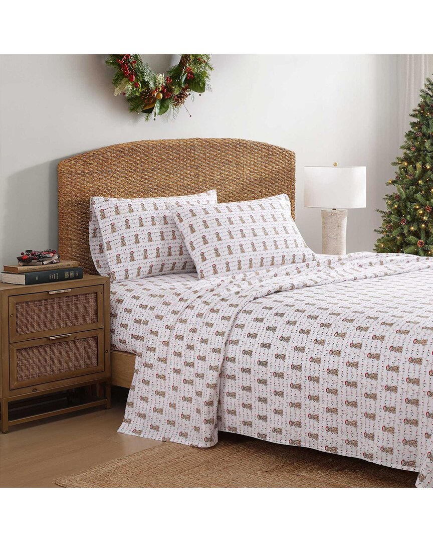 Tommy Bahama Wrapped Up 100% Cotton Percale Sheet Set In White