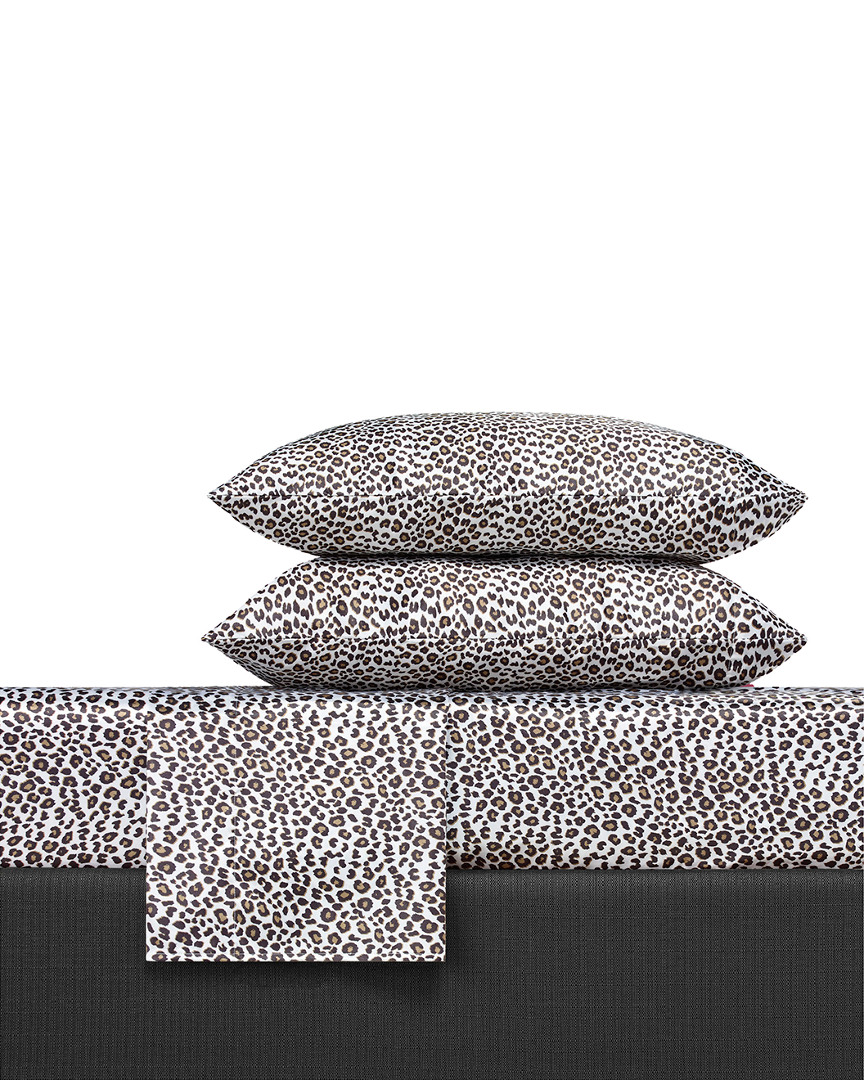 Betsey Johnson Leopard Satin Sheet Set
