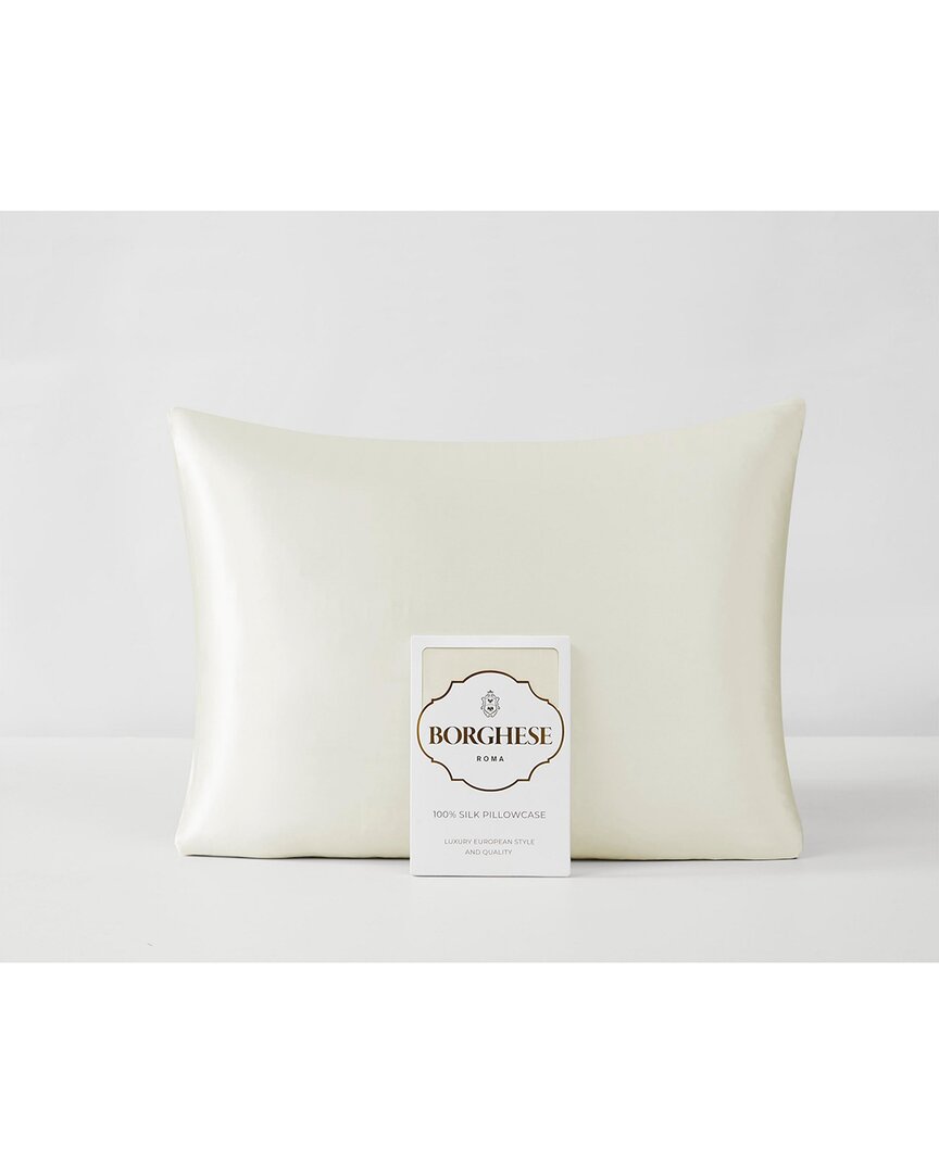 Borghese Roma Luxe 100% Silk Pillowcase In Neutral