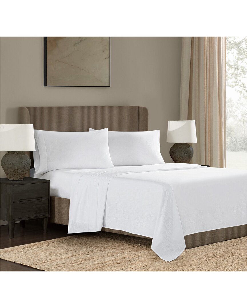 Frye Dusted Denim Sheet Set In White