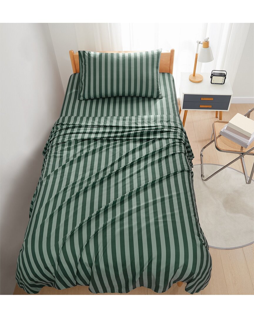 Truly Soft Weston Stripe Sheet Set In Green