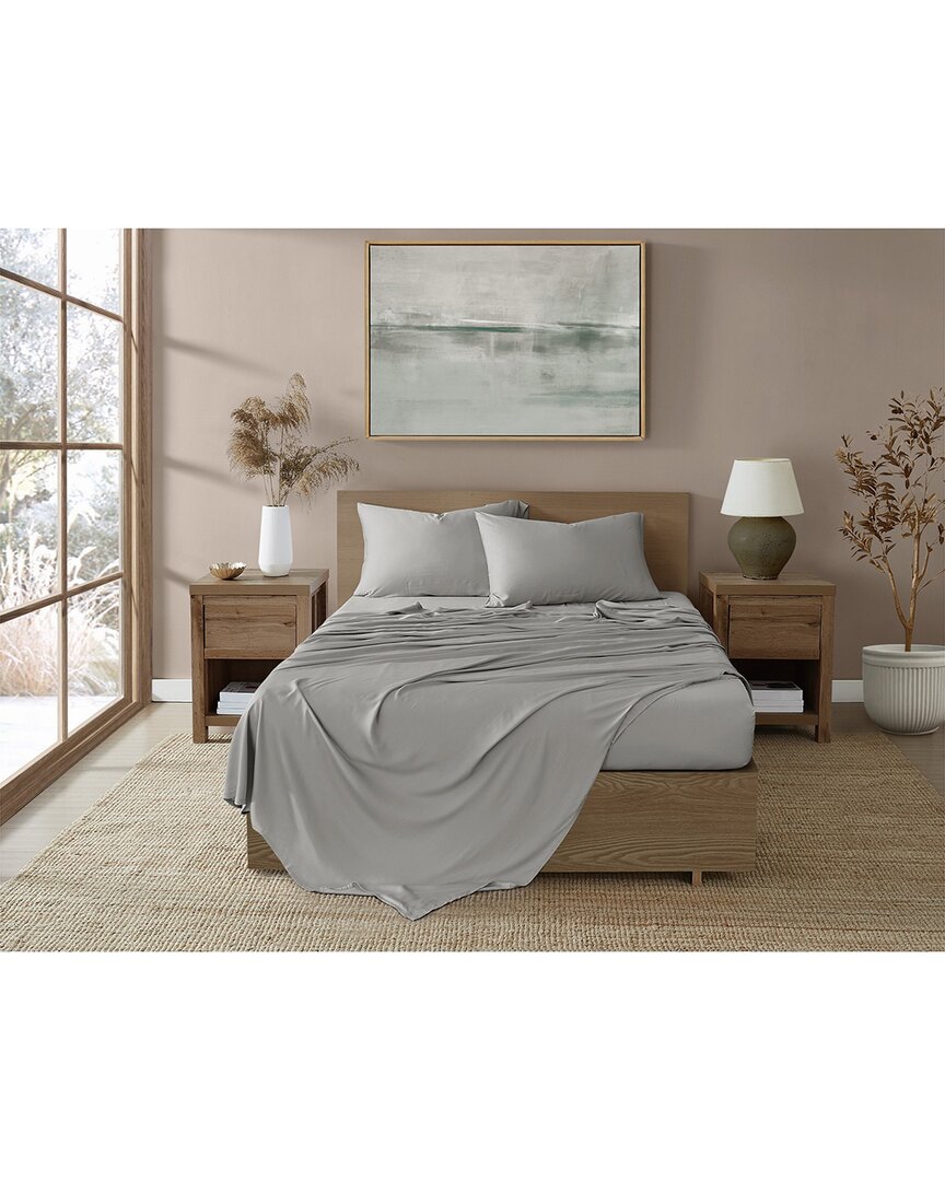 Brooklyn Loom Rayon From Bamboo Sheet Set In Gray
