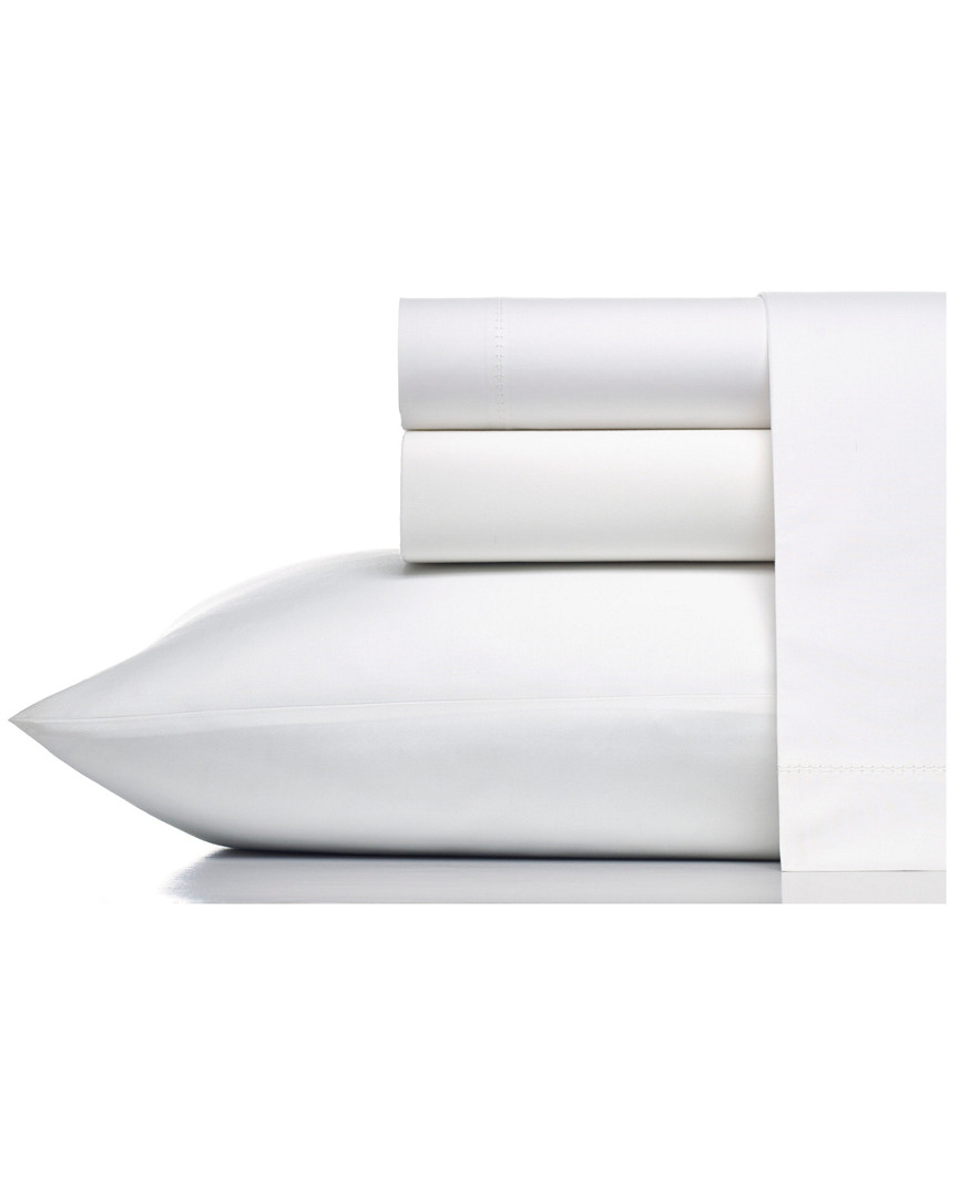 Vera Wang 400tc Percale Sheet Set In White