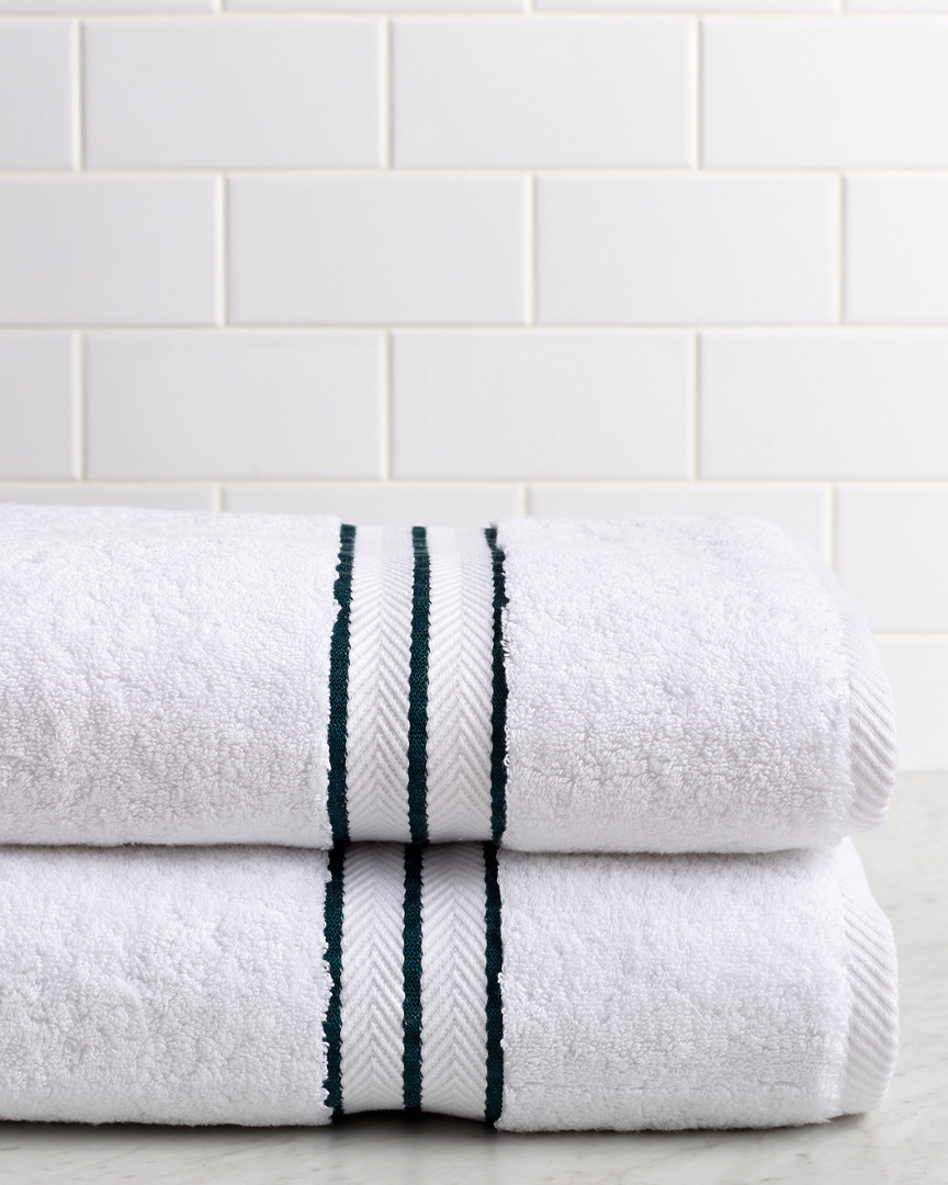 Superior Solid Long-staple Combed 2pc Bath Towel Set
