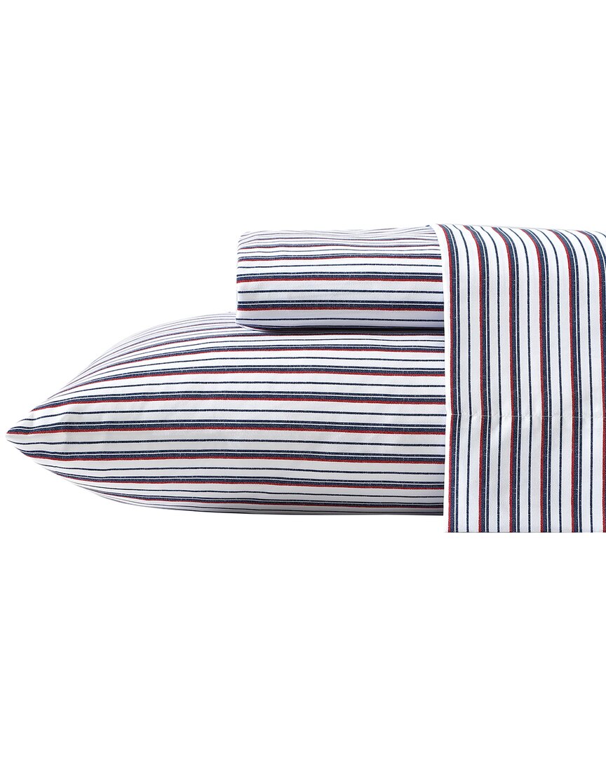 Shop Nautica Aevery Stripe Lightweight Microfiber Sheet Set