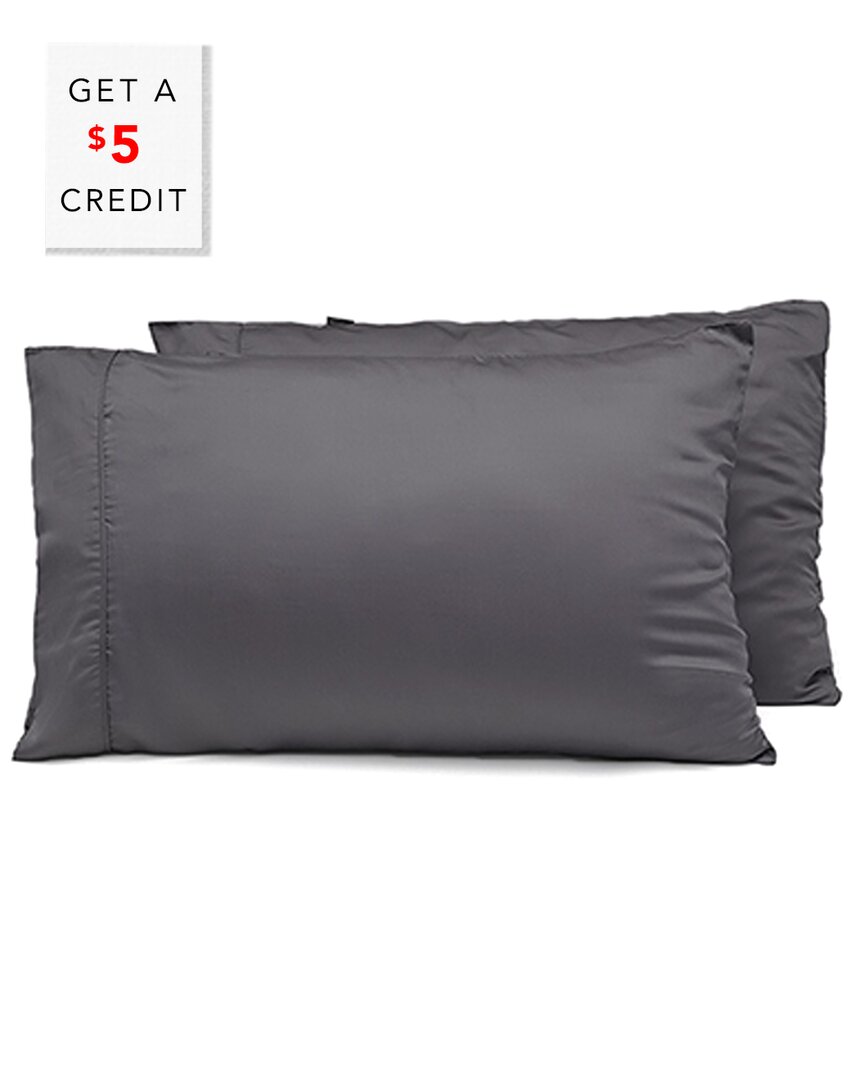 Ettitude Discontinued Signature Sateen Pillowcase With $5 Credit In Gray