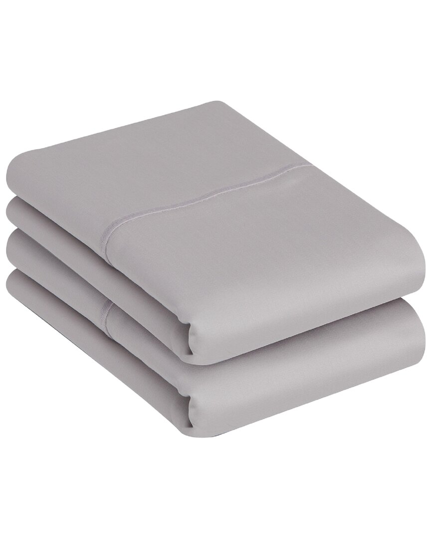 Shop Cottonworks 1000 Thread Count Pima Cotton Pillowcase Pair In Silver