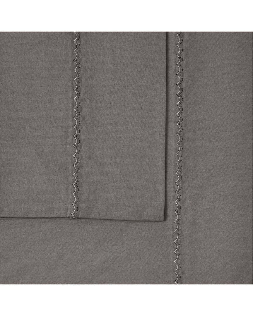Oceanfront Resort Solid Percale Sheet Set In Gray
