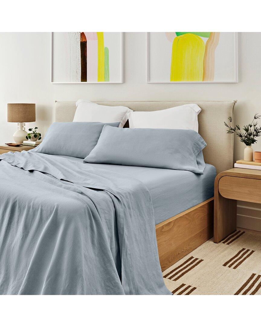Shop Rebecca Minkoff Soft Luxury Linen-blend 4pc Sheet Set