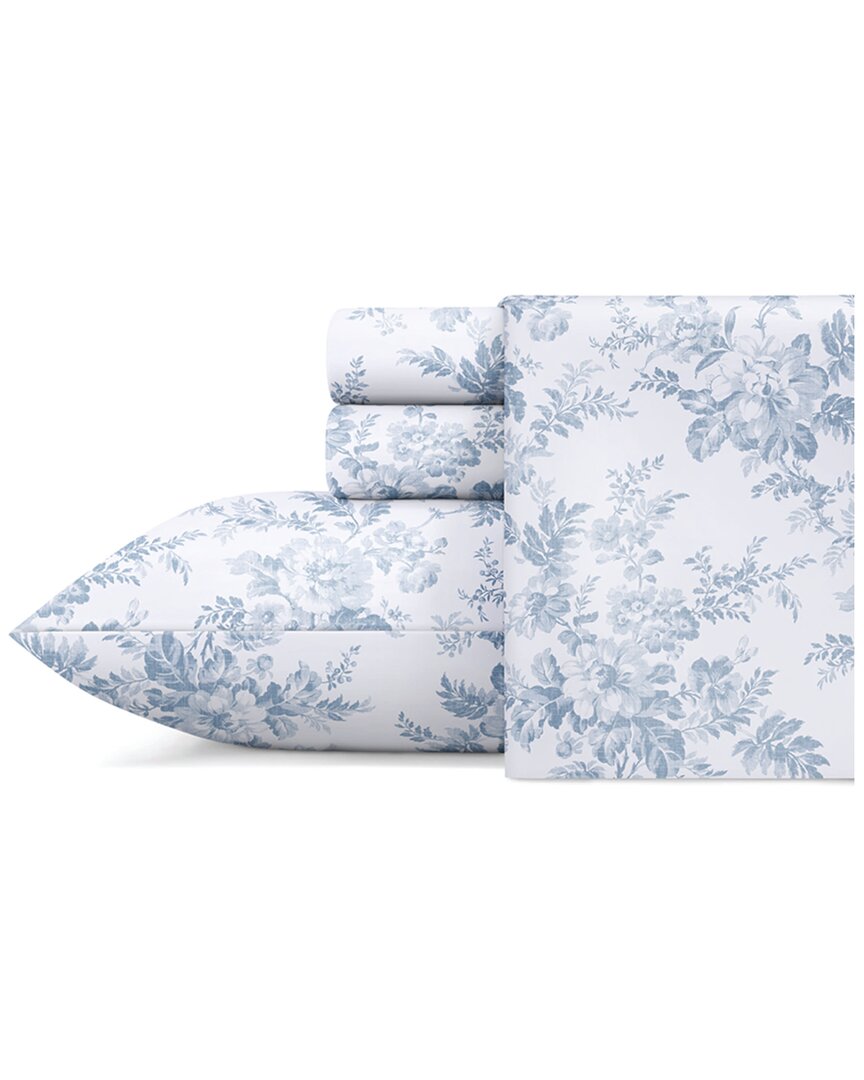 Laura Ashley Vanessa Blue Sheet Set In Blue