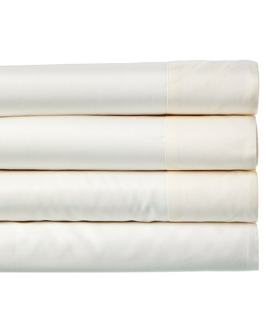 Dea Italian Linens 600 Thread Count Sheet Set In White