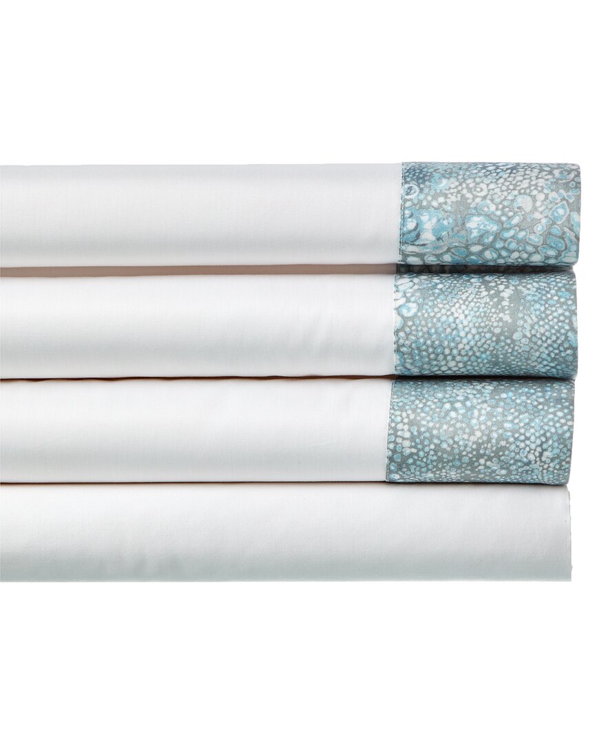 Dea Italian Linens 300 Thread Count Sheet Set In Blue