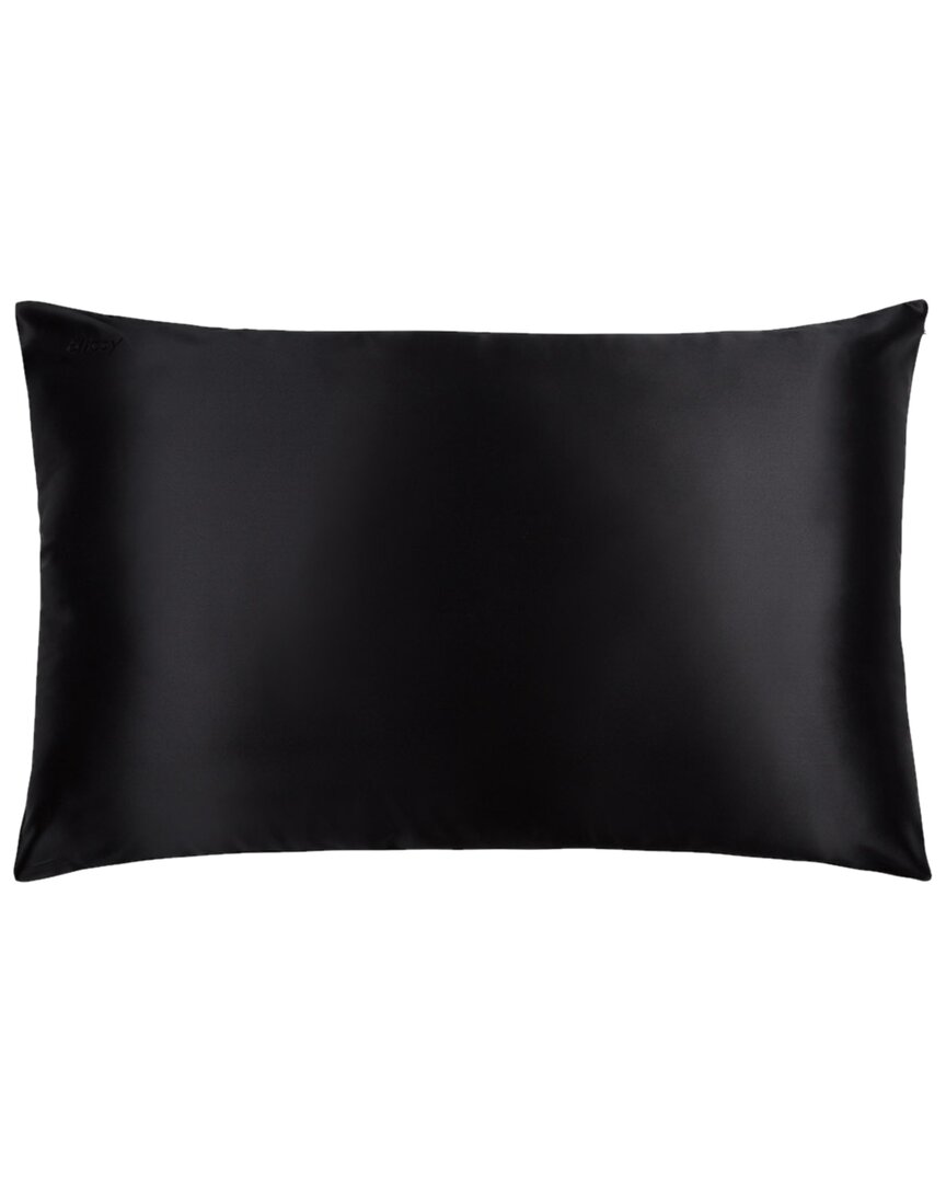 Blissy 100% Mulberry Silk Pillowcase In Black
