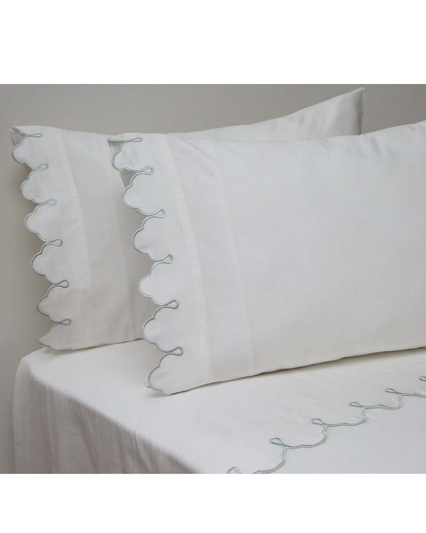 Belle Epoque Scalloped Embroidered Sheet Set