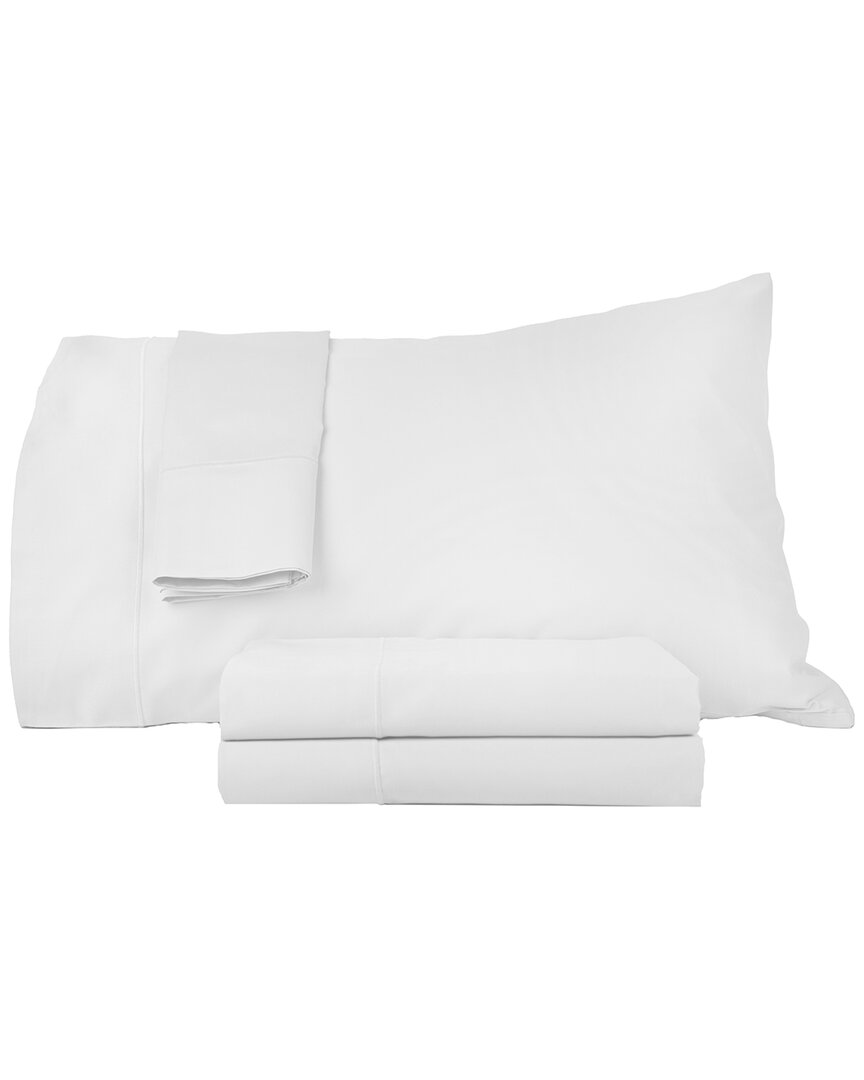 Hotel Luxury Concepts 700tc Solid Sateen Sheet Set In White