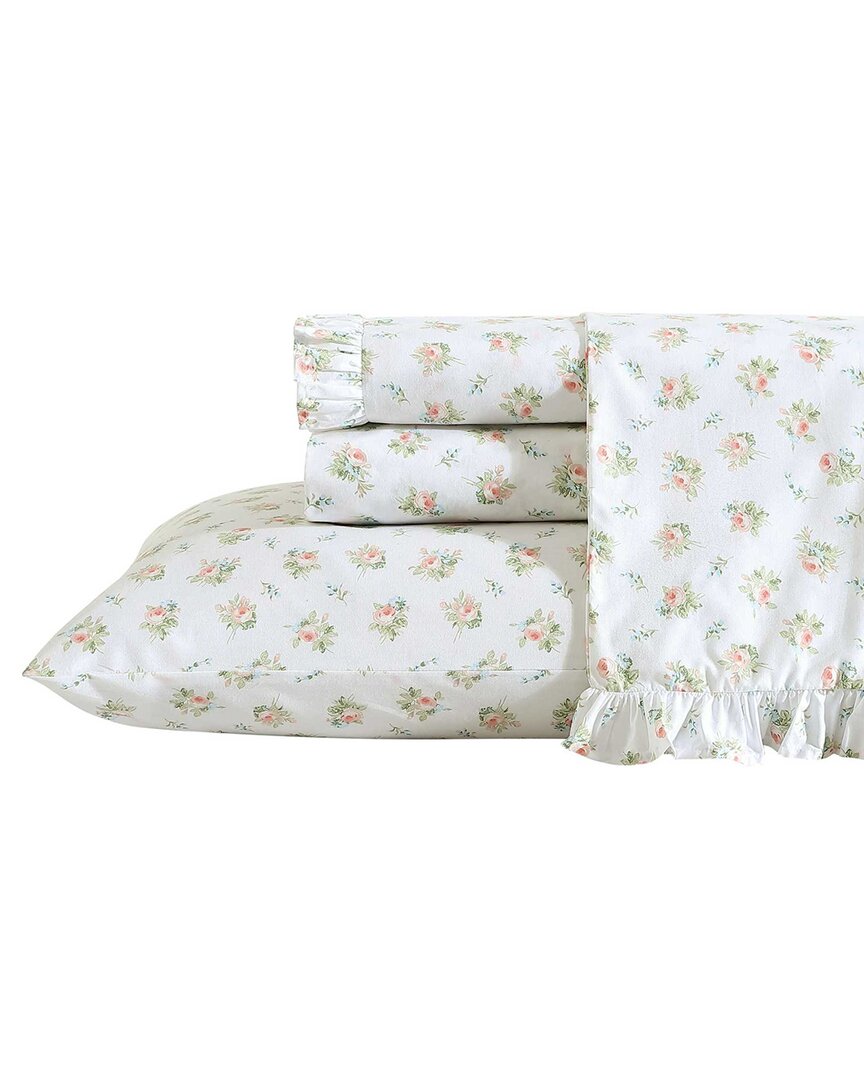 Laura Ashley 200 Thread Count Victoria Percale Pillowcase Set