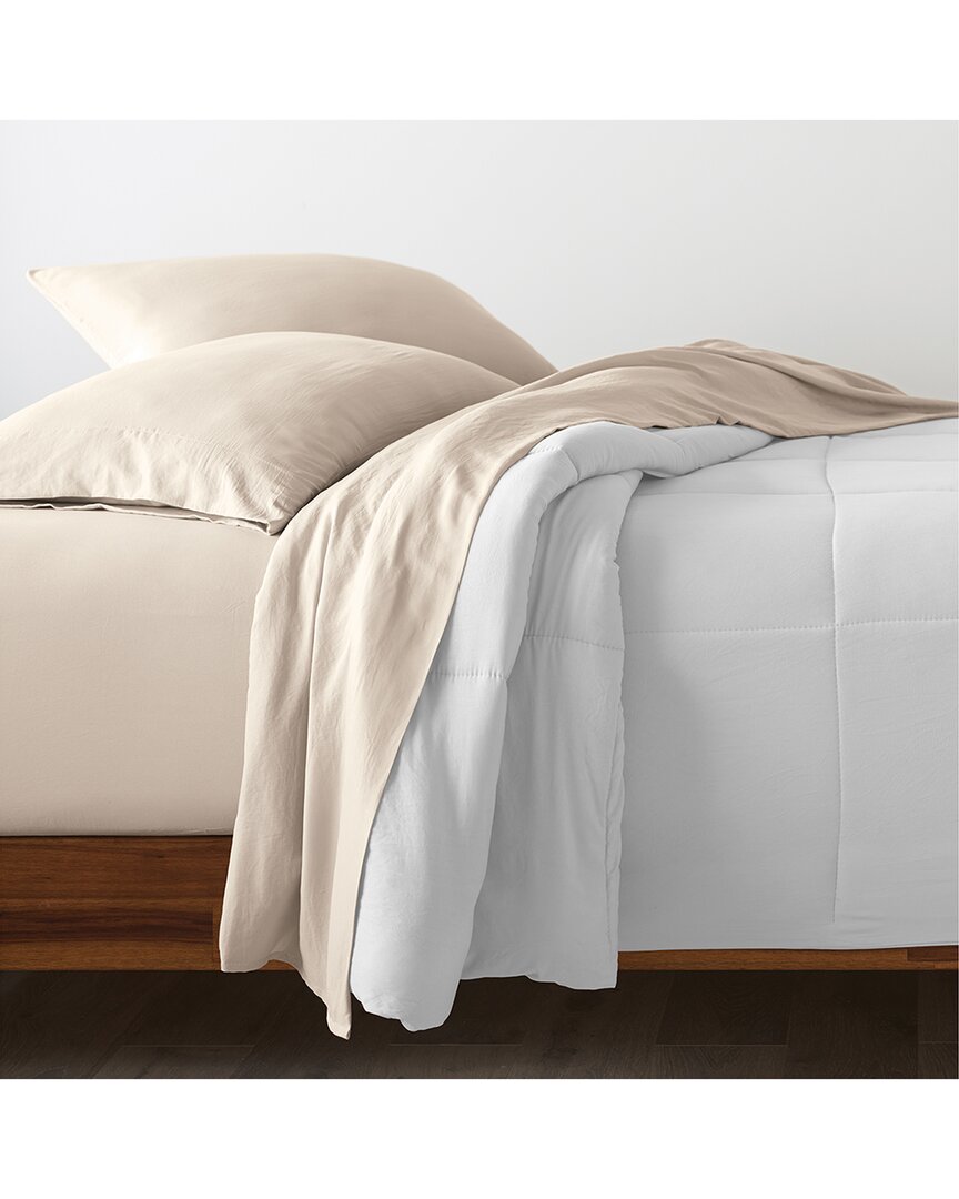 Ella Jayne 100% Cotton Percale Cool And Crisp Pillowcase Set In Beige