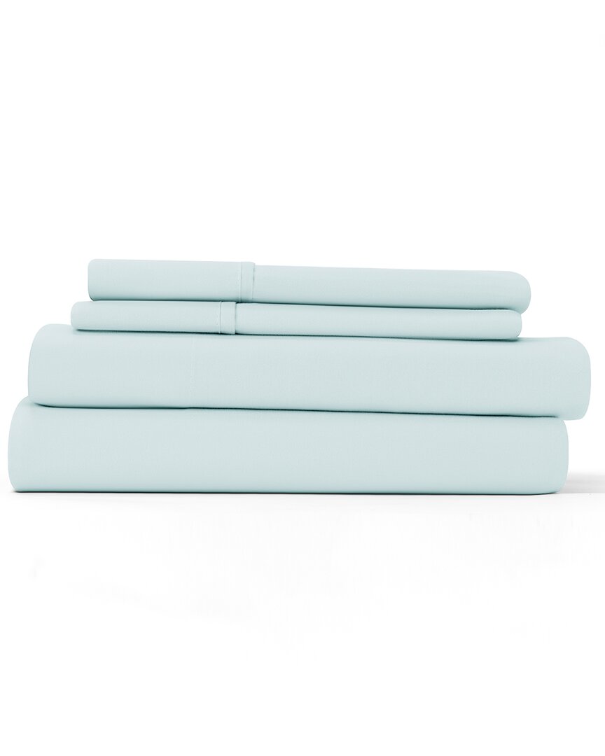 Home Collection Premium Ultra Soft 4pc Bed Sheet Set In Blue