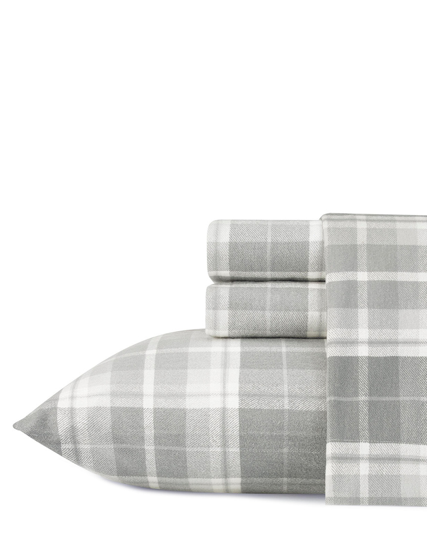 Laura Ashley Mulholland Plaid Flannel Sheet Set