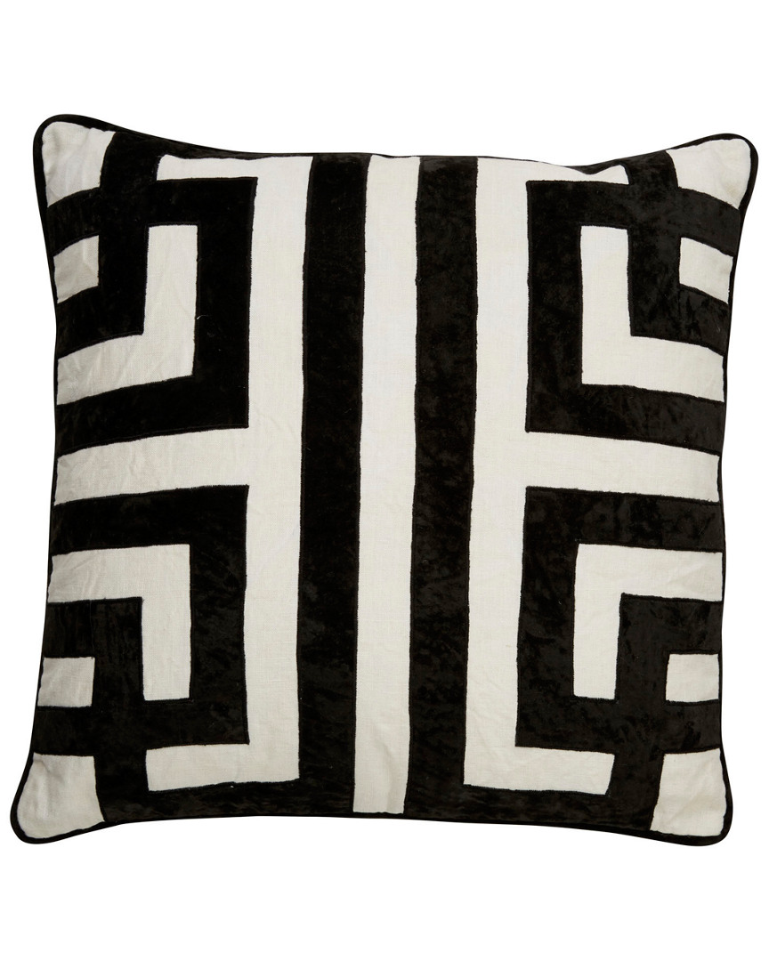 Jaipur Rugs Geometric Pattern Linen Hand-made Pillow