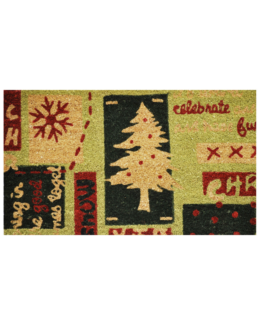Home & More Christmas Doormat In Green