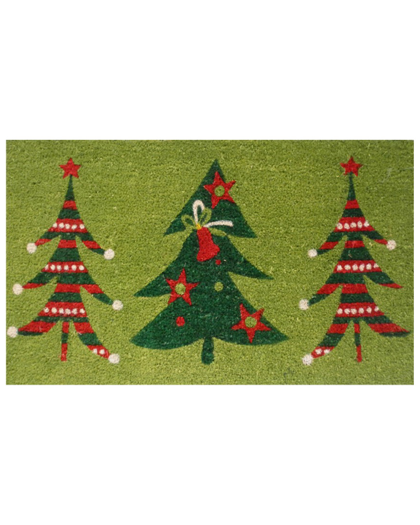 Home & More Christmas Trio Doormat In Multi
