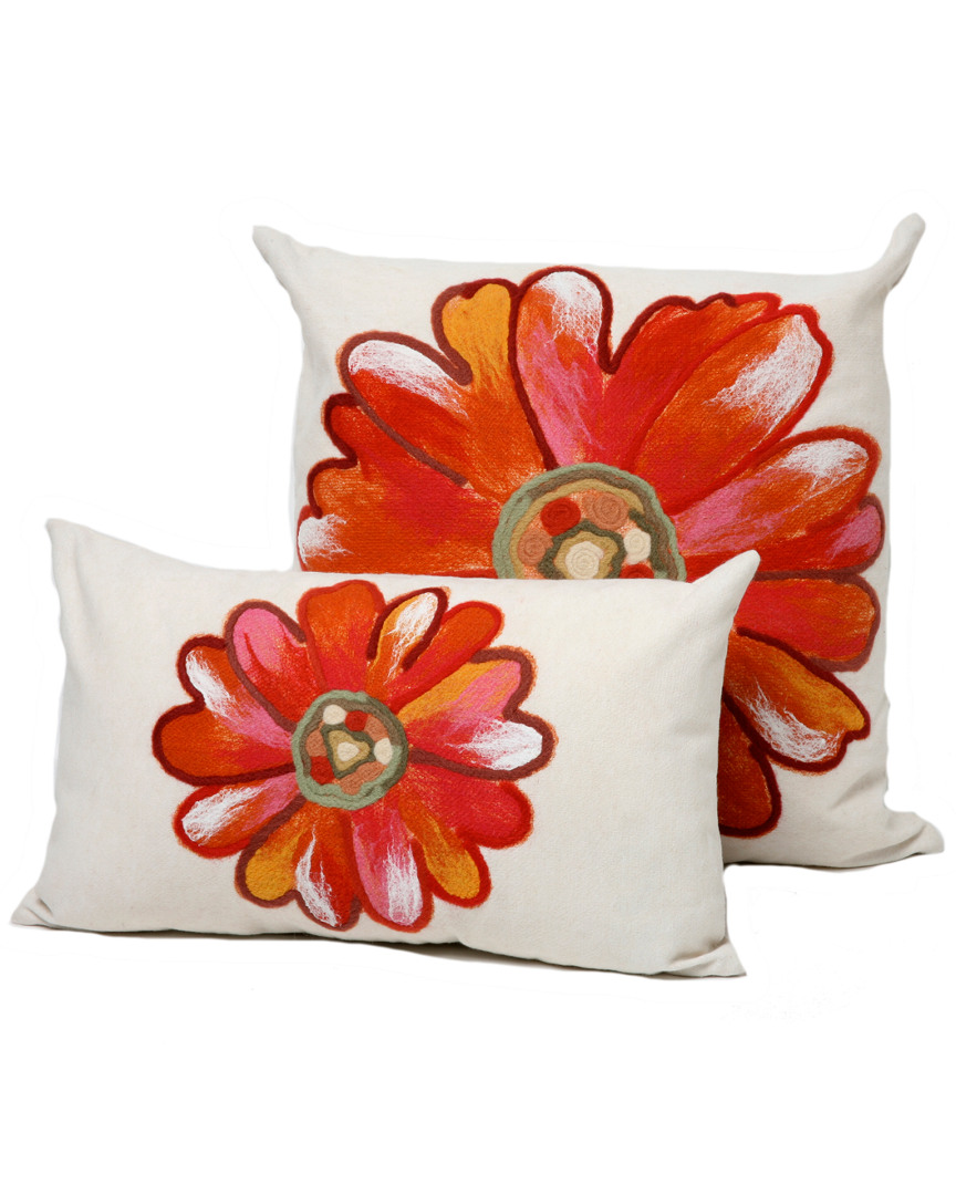 Liora Manne Single Flower Decorative Pillow