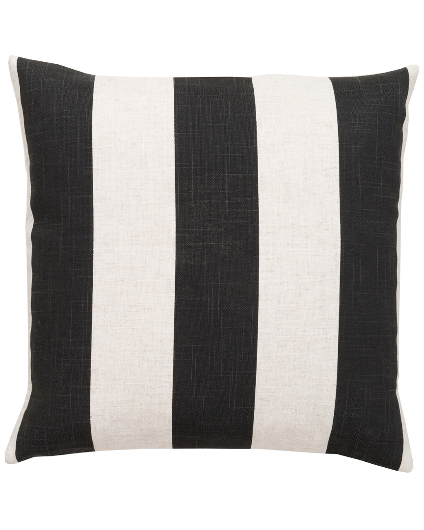 Surya Simple Stripe Throw Pillow In White